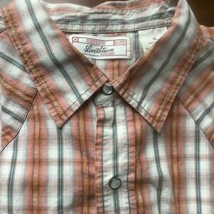Levis Men's Shirt Western Cowboy Southwestern Snap Button‎ Casual Shirt XL
